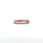 Diamond Stacking Ring Set in Rose Gold