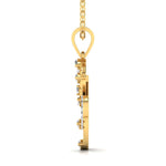 Diamond-Studded Serpent Pendant