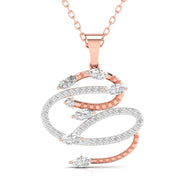 Diamond-Studded Serpent Pendant