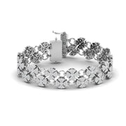 Clover Diamond Chain Bracelet