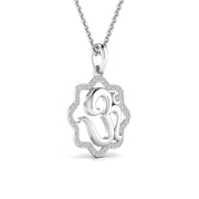Divine OM Diamond Pendant
