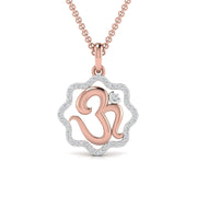 Divine OM Diamond Pendant