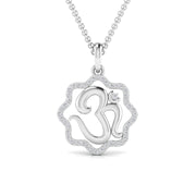 Divine OM Diamond Pendant