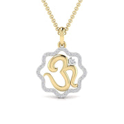 Divine OM Diamond Pendant