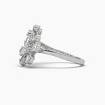 Double Bloom Cocktail Diamond Ring