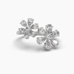 Double Bloom Cocktail Diamond Ring