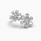 Double Bloom Cocktail Diamond Ring