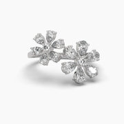 Double Bloom Cocktail Diamond Ring