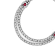 Double Chain Diamond Necklace