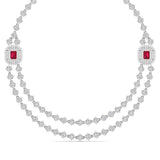 Double Chain Diamond Necklace