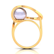 Double Halo Pearl Diamond Ring