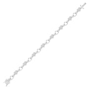 Double Heart Link Bracelet