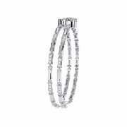 Double Row Diamond Bracelet with Chain
