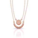 Double Strand Diamond Pendant