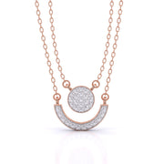 Double Strand Diamond Pendant
