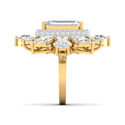 Dramatic Emerald Cut Diamond Ring