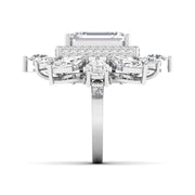 Dramatic Emerald Cut Diamond Ring
