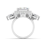 Dramatic Emerald Cut Diamond Ring