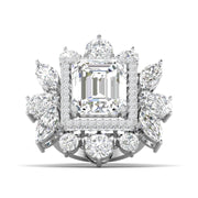 Dramatic Emerald Cut Diamond Ring