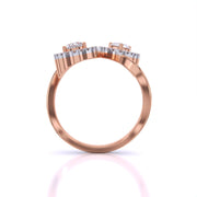 Dual Grace Halo Diamond Ring