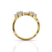 Dual Grace Halo Diamond Ring