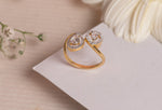 Dual Grace Halo Diamond Ring