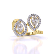Dual Grace Halo Diamond Ring