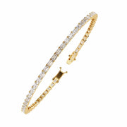 Elegant Baguette Diamond Tennis Bracelet