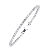 Elegant Baguette Diamond Tennis Bracelet