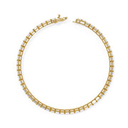 Elegant Baguette Diamond Tennis Bracelet