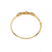 Floral Design Lab Grown Diamond Bangle