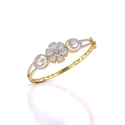 Floral Design Lab Grown Diamond Bangle