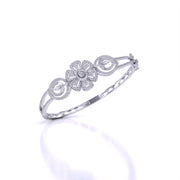 Floral Design Lab Grown Diamond Bangle