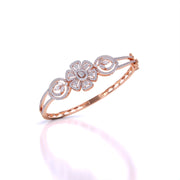Floral Design Lab Grown Diamond Bangle