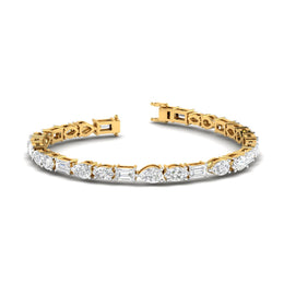 22 Pointer Multishape Diamond Tennis Bracelet
