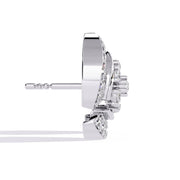 Elegant Diamond Earrings in Two-Tone Gold