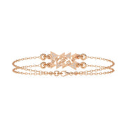 Designer Triangle Diamond Chain Bracelet