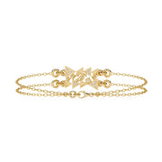 Designer Triangle Diamond Chain Bracelet