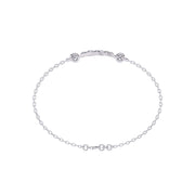 Designer Triangle Diamond Chain Bracelet
