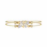 Designer Triangle Diamond Chain Bracelet