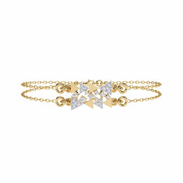 Designer Triangle Diamond Chain Bracelet