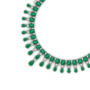 Elegant Emerald and Diamond Necklace