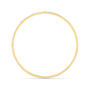 Patterned Floral Diamond Bangle