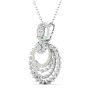 Elegant White Gold Diamond Pendant