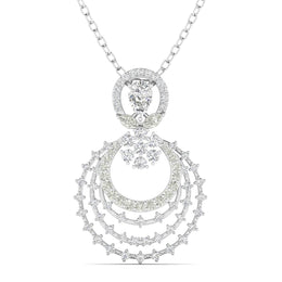 Elegant White Gold Diamond Pendant