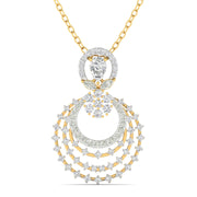 Elegant White Gold Diamond Pendant