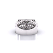 Emerald Aura Diamond Ring