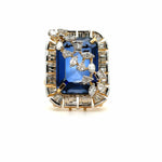 Blue Mirage Cocktail Ring
