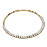 Emerald Cut Diamonds Elegance Necklace