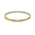 20 Pointer Emerald Diamond Bangle Pair